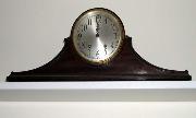 Seth Thomas Premium Tambour Mahogany Case, 8 Day Time & Strike Clock, Circa 1915
